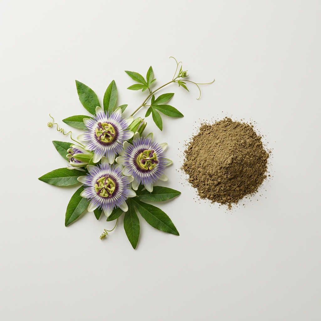 Passion flower and powder